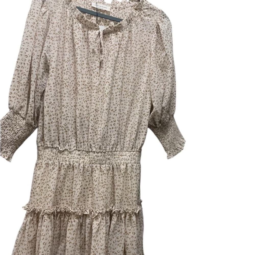 Saints & hearts dress with cheetah prints